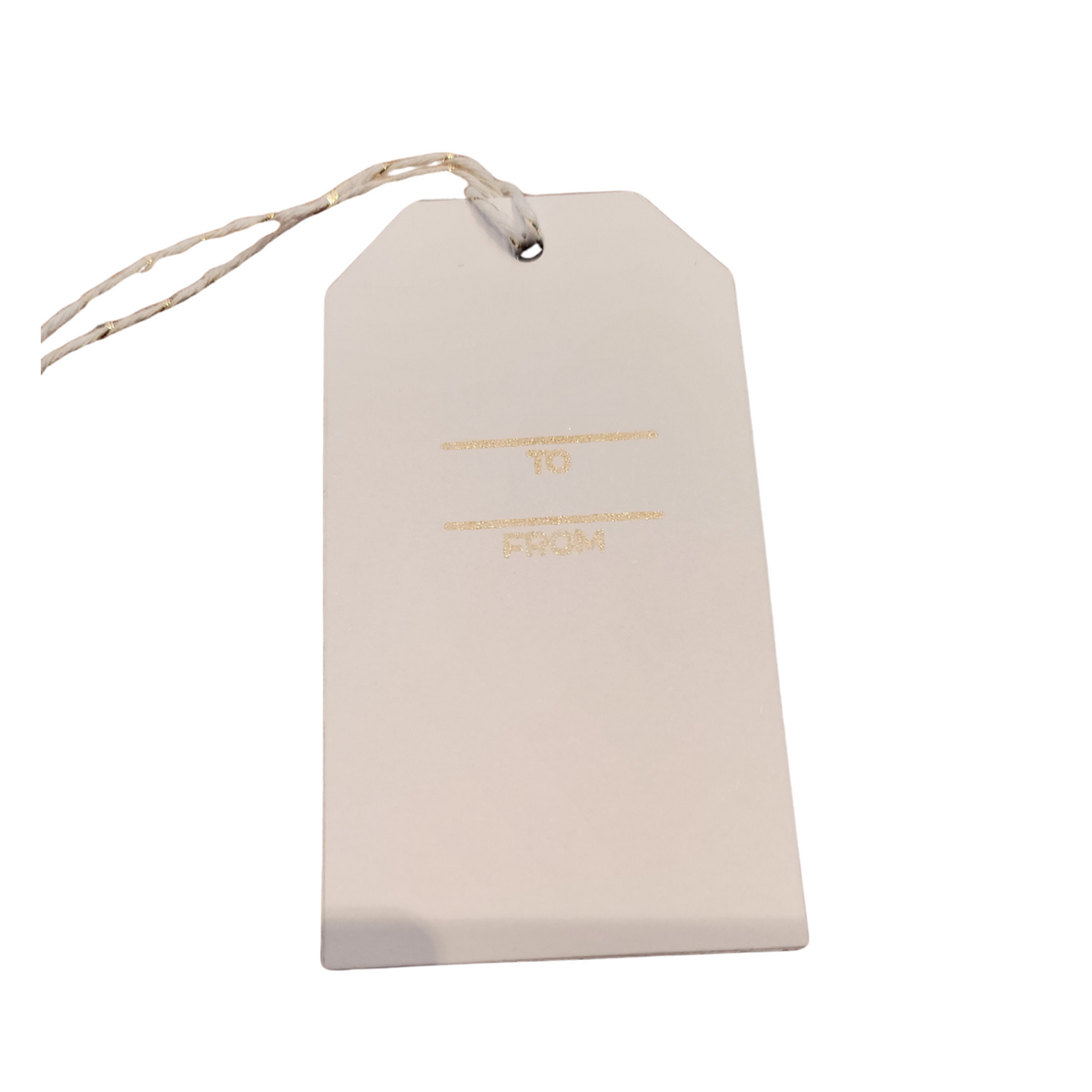 Gold Foil Polka Dot Christmas Tree Gift Tags – Set of 6