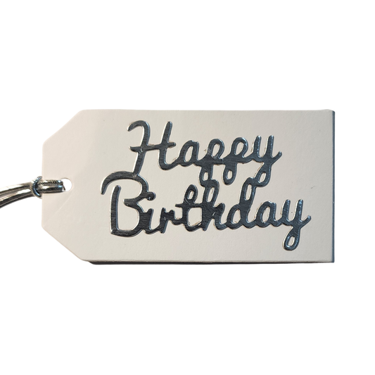 HAPPY BIRTHDAY FOIL GIFT TAG