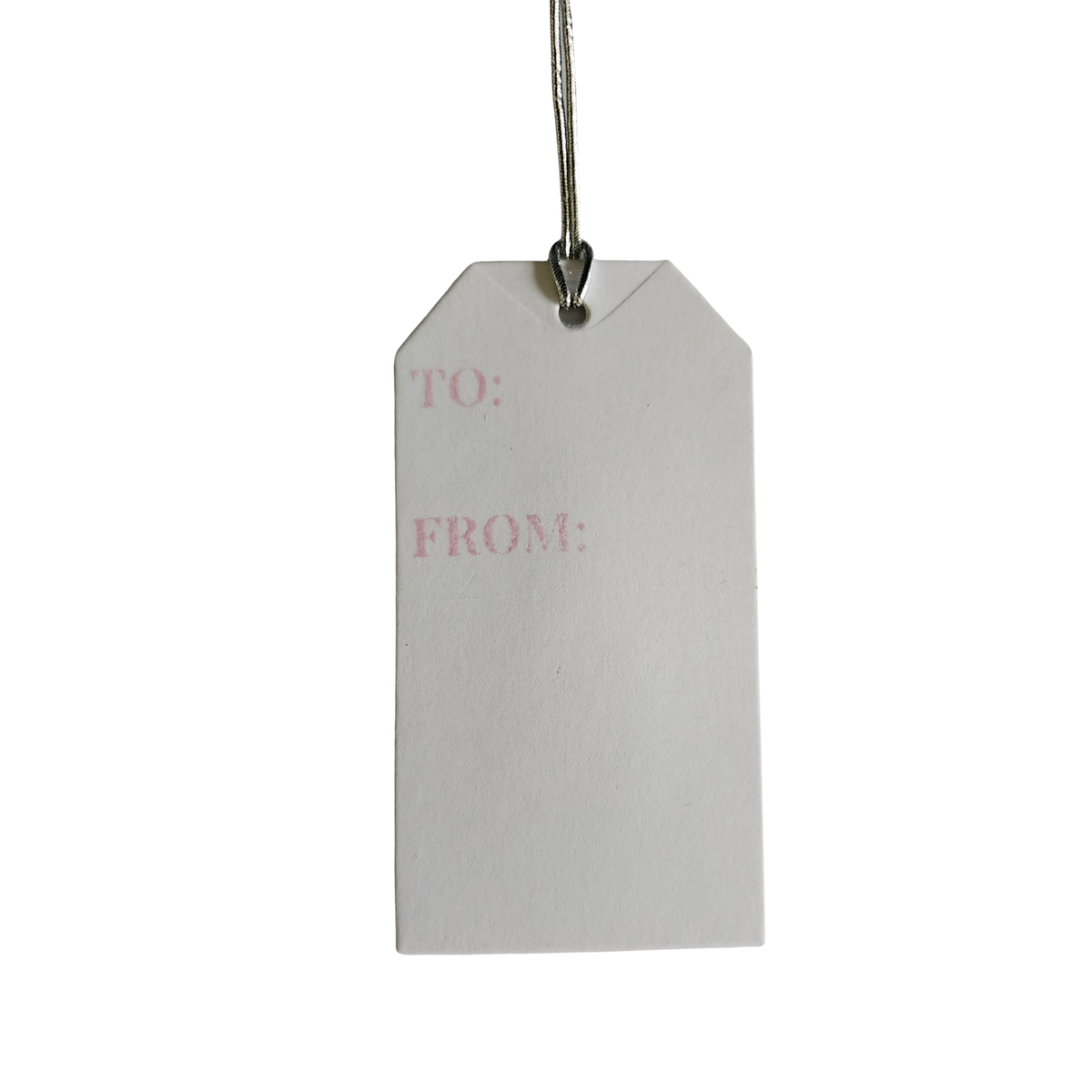 Blush Pink Christmas Tree Gift Tags - Set of 6
