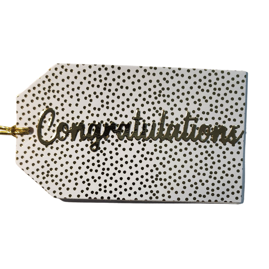 CONGRATULATIONS GIFT TAG