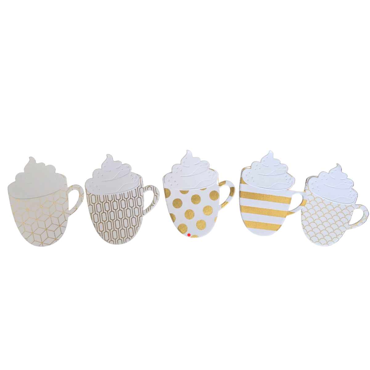 5 PC MINI MUG GIFT TAG SET
